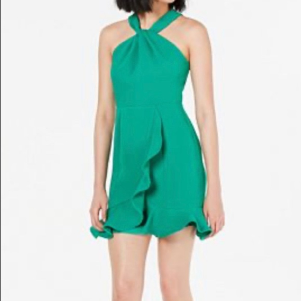 19 Cooper Ruffled Lace Back Dress